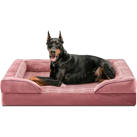 Orthopedic Dog Bed for Extra Large Dogs - XL Waterproof Dog Sofa Bed, Ultra Comfy Supportive Foam Pet Bed with Removable Washable Cover, Jumbo Dog Bed with Nonskid Bottom