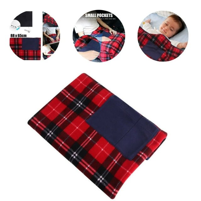 Portable 5V USB Electric Throw Blanket Single Body Warming Blanket USB Heating Electric Heating Blanket Electric Heated Blanket Car Office Use Warm Blanket Heater
