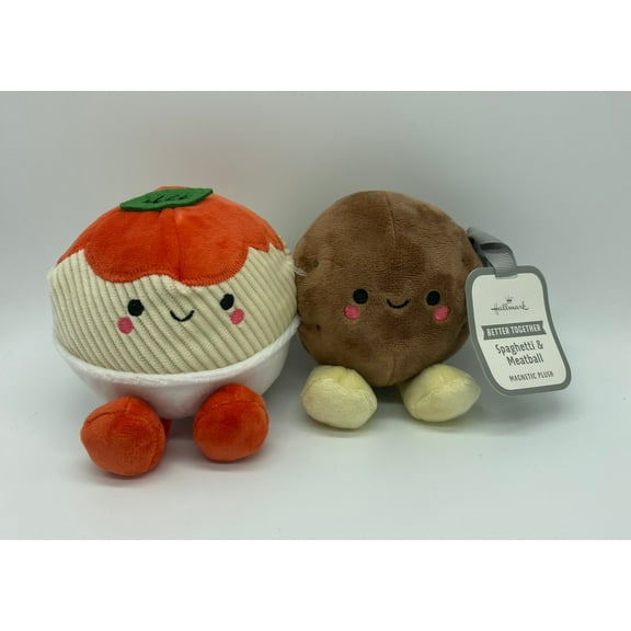 Hallmark Better Together Spaghetti and Meatball Magnetic Plush New with Tag