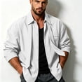 thumbnail image 5 of Zenithor Men's Long Sleeve Point Collar Shirts, Wrinkle-Resistant Button-Down Tops with Removable Tie, Smart Casual Business Dress Shirts, M-5XL, 5 of 9
