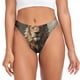 thumbnail image 1 of Fotbe Jungle Meditating Lion Tanga Sin Costuras para Mujer con Estampado – Panties Invisibles, Transpirables y Cómodos para Uso Diario-XX-Large, 1 of 6