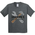 thumbnail image 3 of Inktastic Grandpa Little Helper Youth T-Shirt, 3 of 5