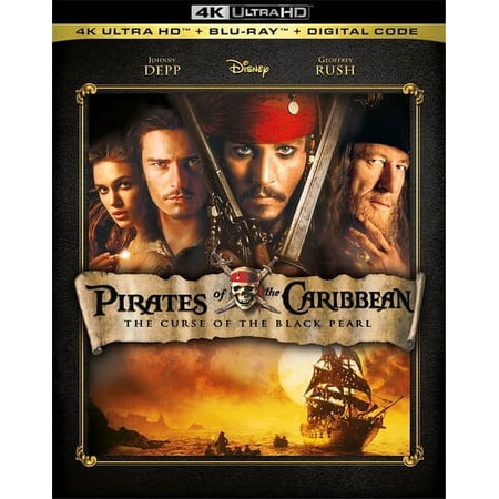 Pirates Of The Caribbean: Curse Of The Black Pearl (4K Ultra HD + Blu-ray + Digital Code)