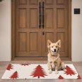 thumbnail image 4 of Red Christmas Tree Pattern Door Rugs,Washable Non Slip Door Mats Indoor,Decorative Door Mats,Entry Mat Indoor for Entrance,Bedroom,Kitchen,Bathroom,16"x47", 4 of 6