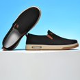 thumbnail image 3 of CANEMON Men's Canvas Slip-On Loafers, LY553, Black, US 6.5, 3 of 9