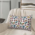 thumbnail image 5 of Rateoe Colorful Flying Butterflies Pattern Pillow Covers with Invisible Zipper(Pillows are not Included) Standard Pillowcases-14"x20", 5 of 6
