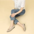 thumbnail image 5 of Northblanc Womens Flats Pointed Toe Dressy Ballet Flat Shoes with Bow Knit Comfortable Business Office Work, 5 of 8