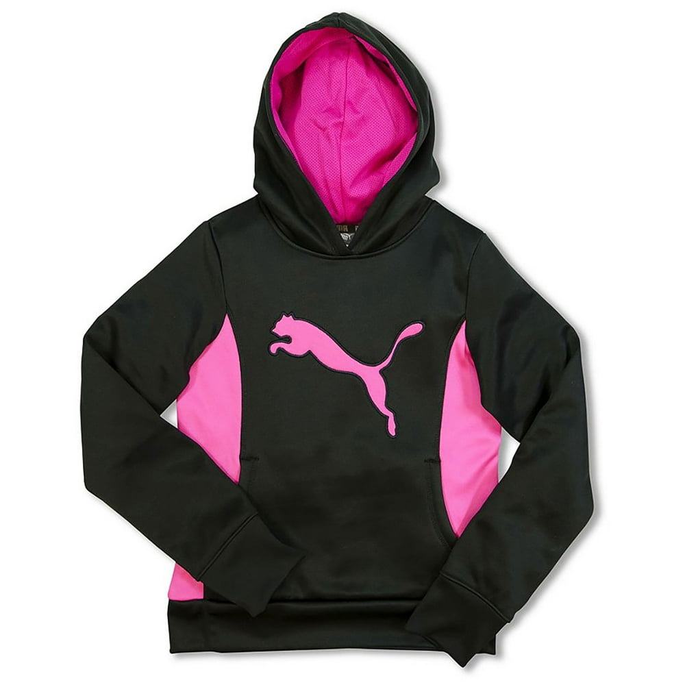 PUMA - PUMA Girls Hoodie Athletic Sweatshirt With Hood Fleece ...