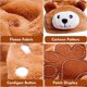 thumbnail image 4 of Pijamas para perros de Halloween para perros pequeños, niños, niñas, pijamas de lana para cachorros, pijamas de 4 patas, ropa para perros para chihuahua, yorkie, monos cálidos de invierno, mono, ropa, 4 of 5