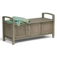 thumbnail image 2 of Atlin Designs Banc de Rangement d'Entrée Transitionnel en Bois, Gris Vieilli, 2 of 5
