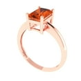 thumbnail image 2 of 1.75 ct Radiant Cut Simulated Red Diamond Solitaire Engagement Ring for Women in 18K Rose Gold, 2 of 5