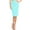 Aqua, variant on Women's Casual Slim Stretch Pull On Bodycon Pencil Solid Midi Skirt S-3XL