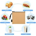 thumbnail image 5 of Haosy 3 Pack Reusable Ziploc Bags BPA Free Healthy Food Storage Bag Leakproof Sandwich Snack Freezer Bags Summer Tan, 5 of 7
