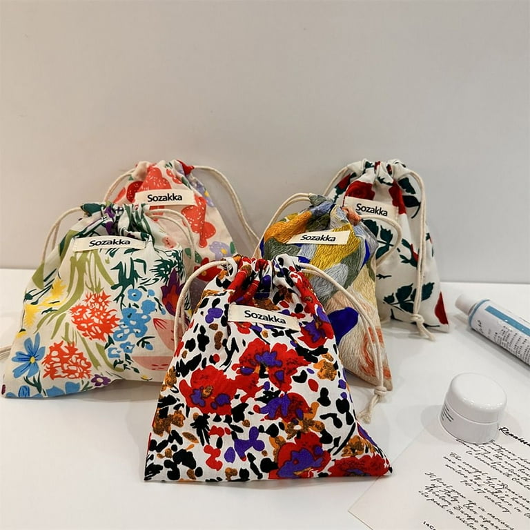 Ladies drawstring shop bag