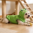 thumbnail image 4 of Funny Animal Dog Hoodie, Frog and Shark Style Polycotton Pet Costume for Cosplay and Photography, Soft Sweashirt, Yellow L, 4 of 5