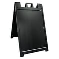 thumbnail image 2 of Plasticade Signicade Deluxe Folding Double Sided Sign Stand, Black (4 Pack), 2 of 8