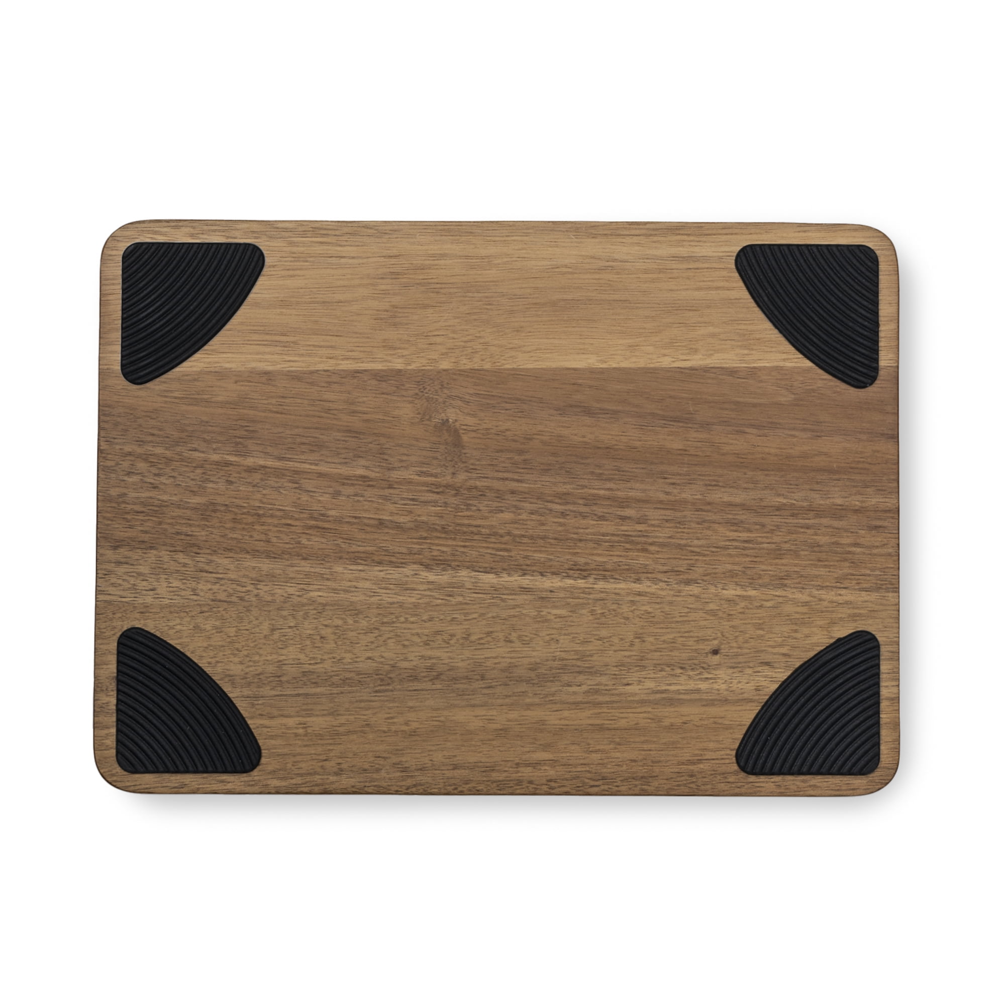 Thyme & Table Medium 10"x14" Acacia Wood Cutting Board with Triangle Shaped Anti-Slip Grips