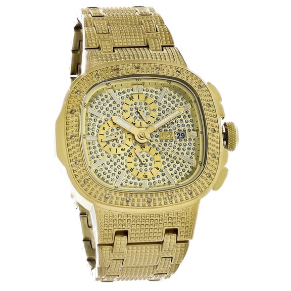 JBW Heist Men's Multifunction 18k Gold PVD Quartz Watch J6380A