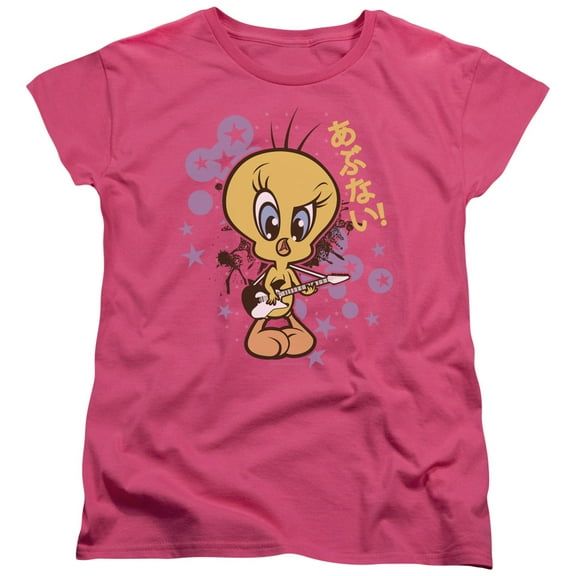 Trevco Sportswear LT177-WT-3 Looney Tunes So Bad Womens Short Sleeve T-Shirt, Hot Pink - Large