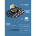 thumbnail image 2 of Sombrero de Paja para Hombres y Mujeres | Sombrero de salvavidas, sombrero de playa y sombrero de sol | Ala ancha UPF 50+ para protección solar | Talla única | Cicuta, 2 of 5
