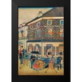thumbnail image 2 of Hiroshige, Utagawa 13x18 Black Modern Framed Museum Art Print Titled - Foreign business district in Yokohama #1, 2 of 5