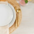 thumbnail image 6 of Lush Decor Farmhouse Ticking Stripe Yarn Dyed Tablecloth, Neutral, Single, 60" x 84", 6 of 9