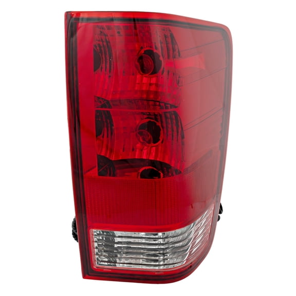 For Nissan Titan 2004-2015 Tail Light Assembly Passenger Side | Clear and Red Lens | With Utility Compartment | Replacement For NI2801166 | 26550ZH226