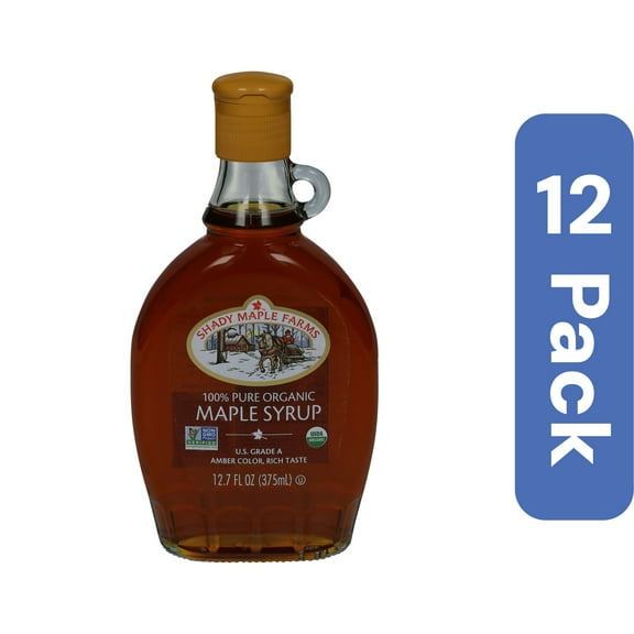 Shady Maple Farm Organic Amber Rich Taste Syrup 12.7 oz (Pack of 12)