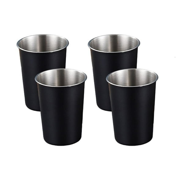 Pack Of 4 Multifunctional Stainless Steel Cups For Kids Effective And Portable Metal Tumblers For Home Or Travel