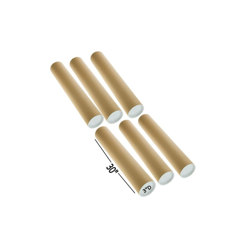 TubeeQueen Mailing Tubes with Caps, 4 inch X 36 inch usable length (2 Piece  Pack)