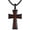 03-Wooden Cross, variant on Wooden Cross Necklace for Men, 925 Sterling Silver Wood Cross Pendant Necklaces, Religious Protection Christian Jewelry Gifts for Men Women