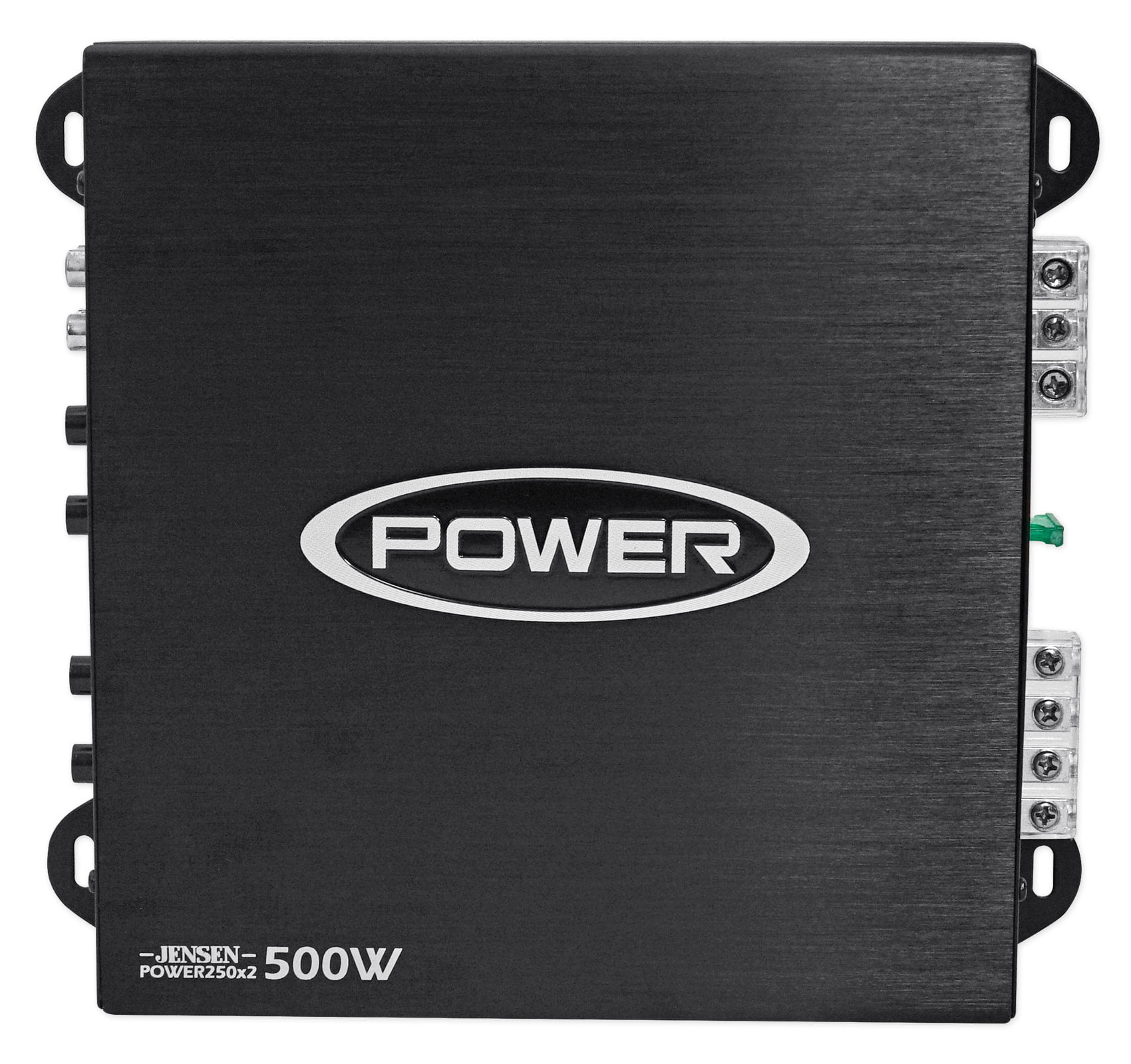 Jensen Power 250x2 Dual Channel Car Amplifier with 500 Watt Peak Performance