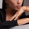 thumbnail image 2 of Women's Welry Six Strand Beaded Link Chain Bracelet in 14kt Yellow Gold, 7.5", 2 of 3