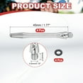 thumbnail image 2 of Ejes de dardos de aluminio Uxcell, accesorios de reemplazo con roscas 2BA y anillos de goma para puntas de acero, plata 45mm, 2 of 5