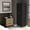 Black#3, variant on Bedroom Sets 2 Piece Bedroom Set, London Armoire + Egeo 3 Drawers Dresser, Black / Pine,Master Bedroom Sets