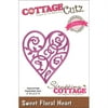 CottageCutz Elites Die 2"X2.3"-Sweet Floral Heart
