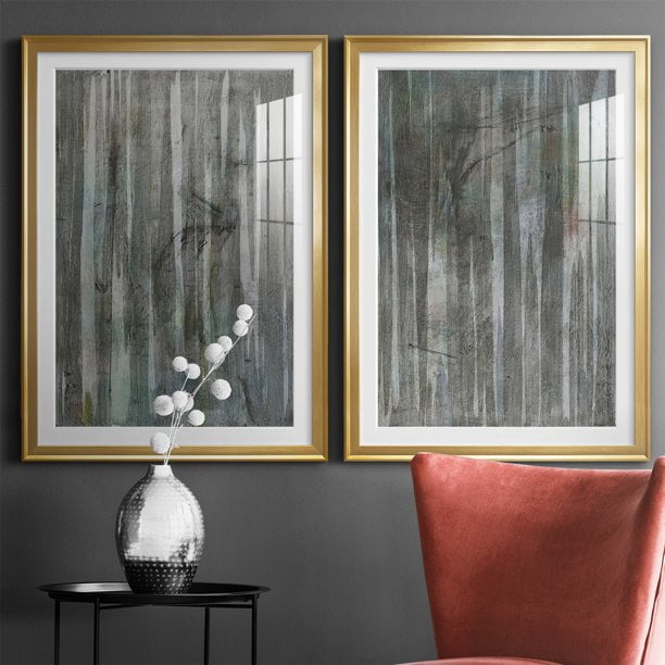 Wexford Home Birch Forest Abstracts I Premium Framed Print, 30.5" x 42.5" - Ready to Hang, Gold (Set of 2)