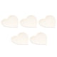 thumbnail image 1 of Recortes de corazón de madera, 5 piezas de corazón de madera de Navidad, rebanada de corazón de madera, corazón de madera diseñado a medida para la perfección, 1 of 12