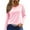 501_Pink, variant on Long Sleeve Shirts For Women Winter Fashion Going Out Tops Crew Neck Cozy Womens Undershirts Slim Fit Fashion Clothing Black