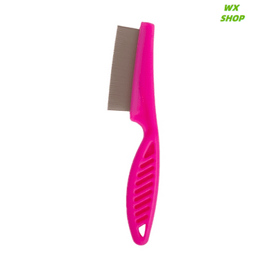 WX SHOP Cat flea comb, cat fine-toothed comb, pet straight row, dog-specific steel comb for lice removal, comb for flea removal