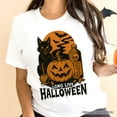 thumbnail image 2 of Long Live Halloween T-Shirt, Retro Black Cat Pumpkin Tee for Horror Fans, 2 of 6