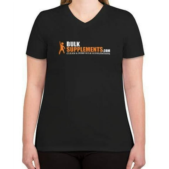 BulkSupplements Women's Dry Fit Shirt, Black - V-Neck, Black, XS