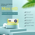 thumbnail image 1 of Miniproyector portátil M1 ligero y práctico para niños, proyector amarillo y blanco, 1 of 4