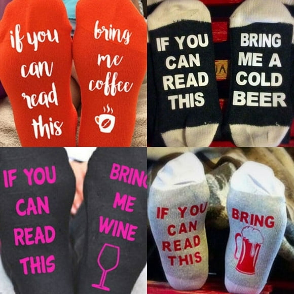 Womens Mens Unisex Sport Socks If You Can Read This Bring Me A Glass Of Wine