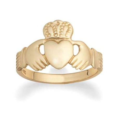 14kt Gold Men's Claddagh Ring