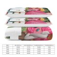 Princess Peach Super Soft 3Piece Bedding Set 86"x70" Quilt Coverlet