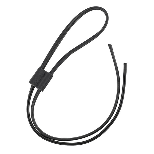 Correa con cordón para reparación de cuero PU, accesorios para bolsos DIY, cinturón con cordón, correa para bolso, bolso de cubo, bolso de ganchillo Sin cuentas negro