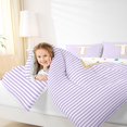 thumbnail image 4 of Feelyou Princess Monogrammed T Full Size Comforter Sets for Teens, Kawaii Cartoon Letter Bedding Comforter Set, Modern Fashion Lines Reversible Bedding Sets, Lightweight Room Decor, 3-Piece, 4 of 8