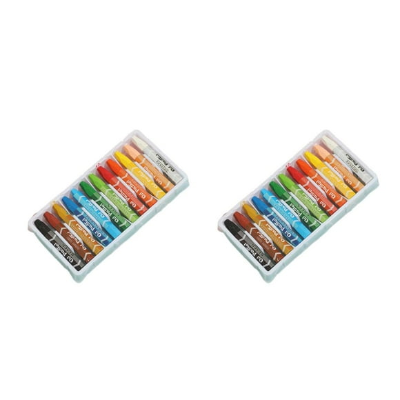 relayinert Drawing for Crayons Set Oil Pastel Pen Washable Wax Caryon Pencil Cartoon Graffiti Pencils Art Stationery Supplies for School Type 1 2Set