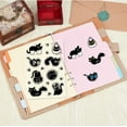 thumbnail image 5 of Black Cat Cute Clear Rubber Stamps Cartoon Kitty Paw Reusable Transparent Silicone Stamp Seals Vintage DIY for Journaling Card Making Decor DIY Scrapbooking Supplies Crafting, 5 of 9